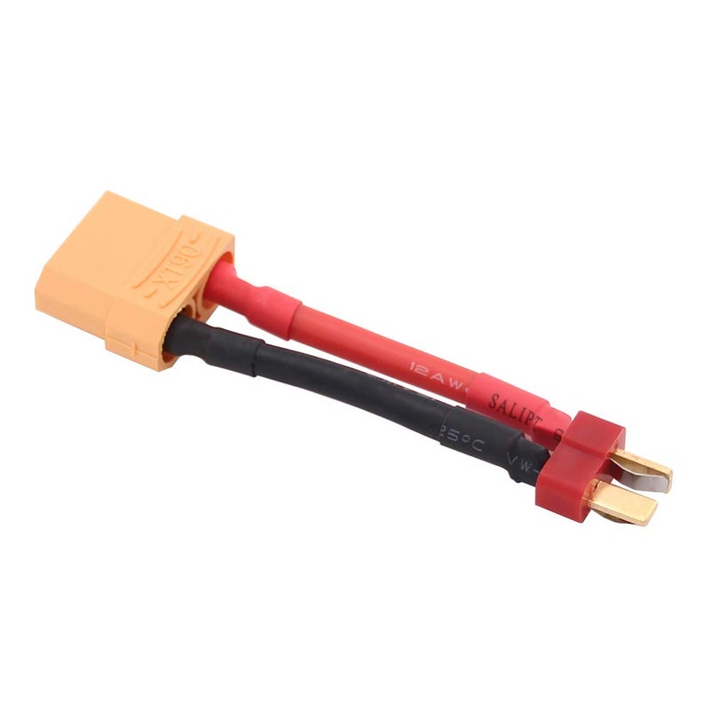 OliYin 3pcs Male T Plug to Female XT90 Connector Converter Adapter with 12awg 1.96inch Wire(Pack of 3) - Image 3